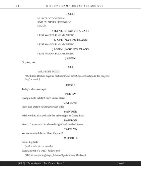 camp rock script