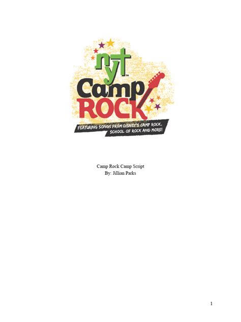 Camp Rock The Musical Script
