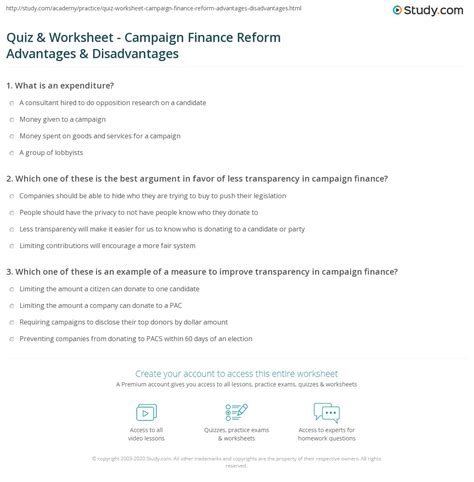 Campaign Finance Reform Worksheet Answers   Frog Dissection Worksheet Answers - Campaign Finance Reform Worksheet Answers