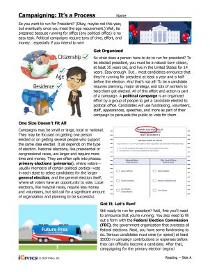 Campaigning It S A Process Answer Key