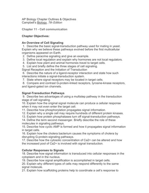 Read Campbell 7Th Edition Chapter Outlines 