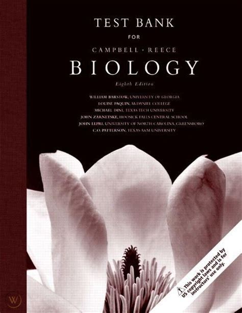 Full Download Campbell Biology 8Th Edition Test Bank Free 