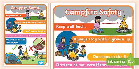 Campfire Safety Poster Teacher Made Twinkl Campfire Safety 1st Grade Worksheet - Campfire Safety 1st Grade Worksheet
