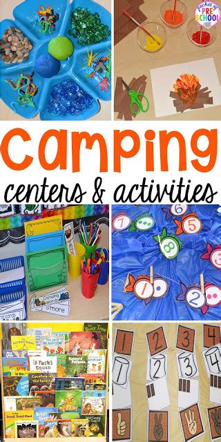 Camping Centers And Activities Pocket Of Preschool Camping Themed Science Activities - Camping Themed Science Activities