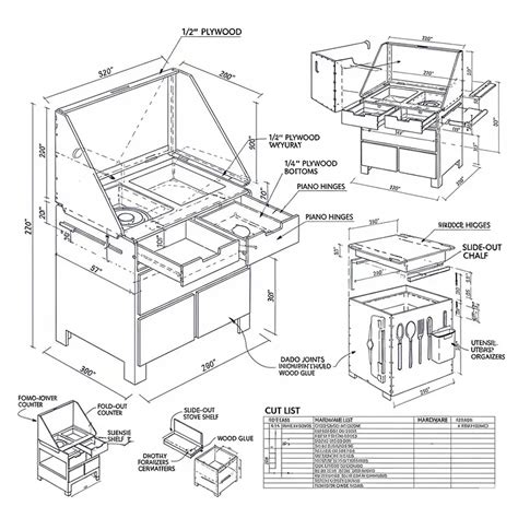 Camping Chuck Box Plans
