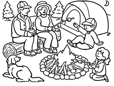 Camping Coloring Pages Cute Coloring Pages For Kids Preschool Camping Coloring Pages - Preschool Camping Coloring Pages