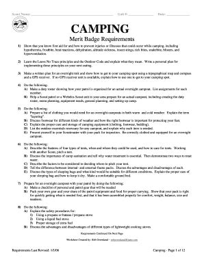 Camping Merit Badge Requirements And Answers 45 Free Canoeing Merit Badge Worksheet Answers - Canoeing Merit Badge Worksheet Answers