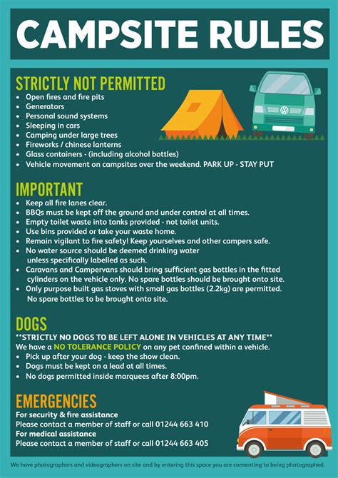 campsite rules uk