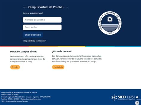 Campus Virtual Unsj