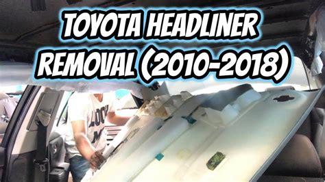camry headliner removal