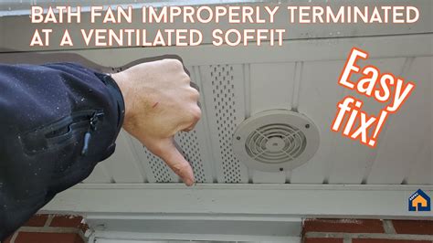 Can You Vent A Bathroom Exhaust Fan Into The Soffit?
