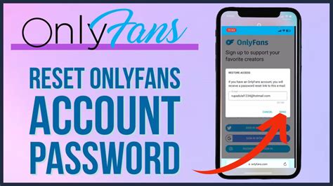 can't reset onlyfans password