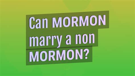 can a mormon marry a catholic