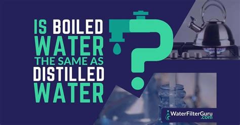 can boiled water be used instead of distilled water?