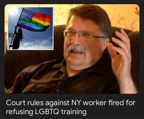 can someone get fired from refusing a training lgbtq video