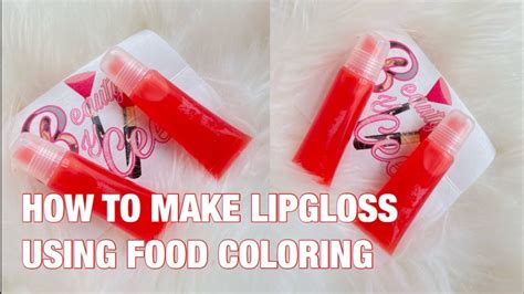 can you add food coloring to lip gloss
