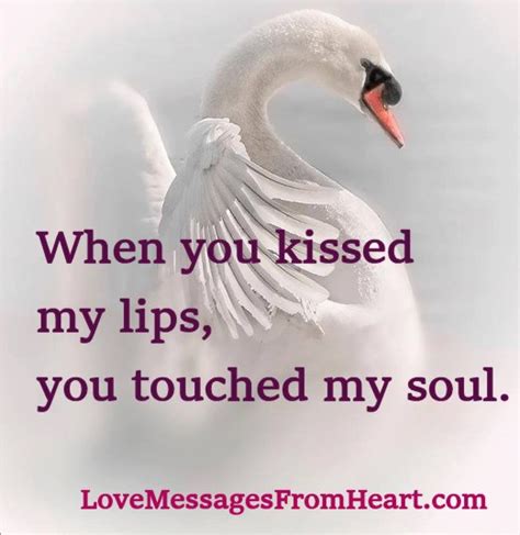 can you feel love through a kissed messages