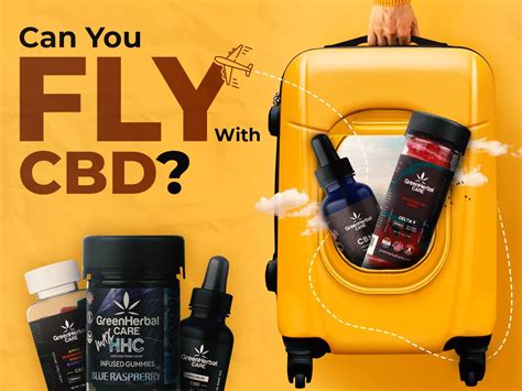 can you fly with cbd​