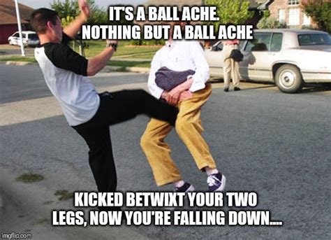 can you kick yourself in the balls meme