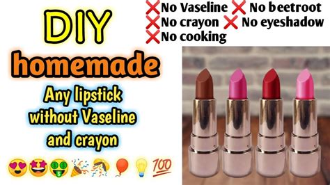 can you make crayon lipstick with vaseline without