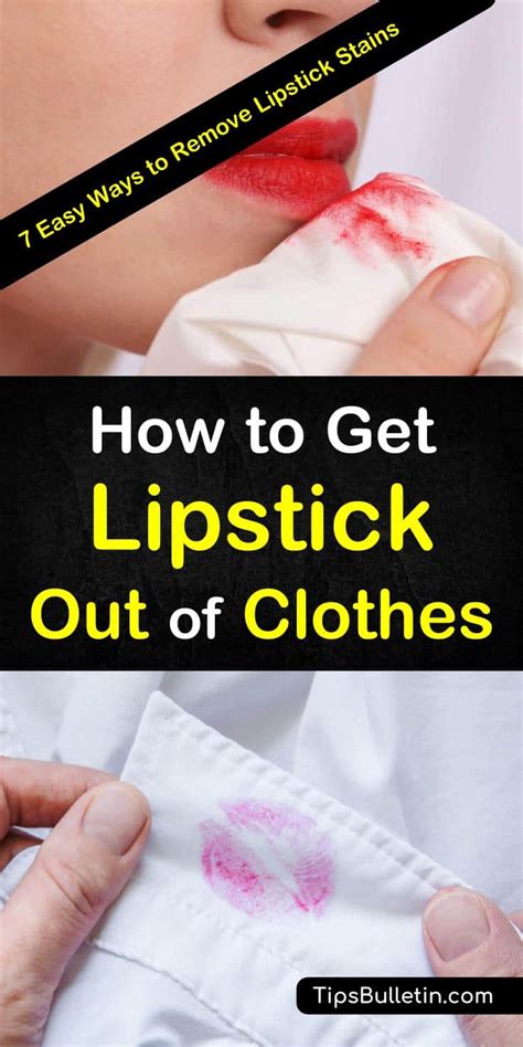 can you remove lipstick from clothing video