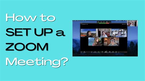 can you set up a zoom meeting in advance