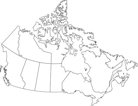 Canada Map Blank