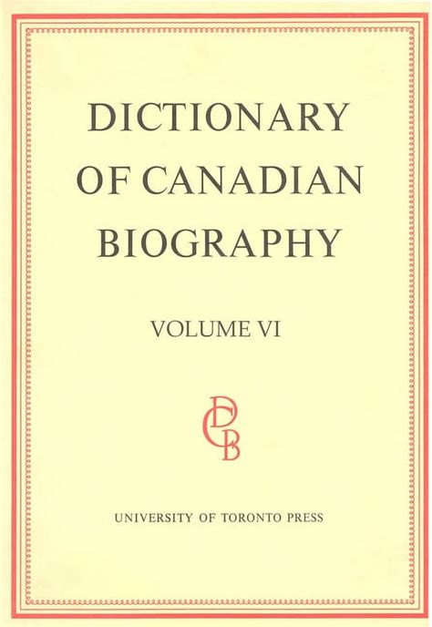 canadian dictionary of biography