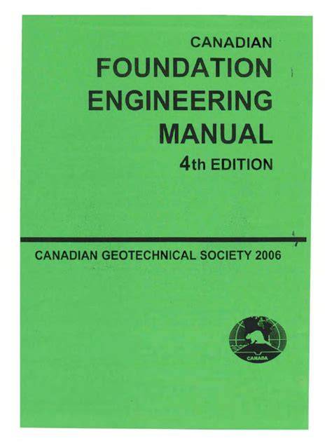 canadian foundation engineering manual