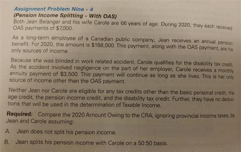 Canadian Tax Principles Assignment Problem Solutions