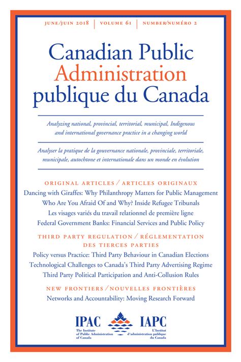 Download Canadian Public Administration Journal 