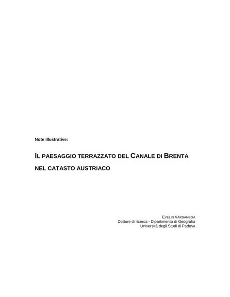 Read Canale Di Brenta File Type Pdf 