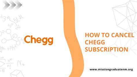 Cancel Chegg Subscription