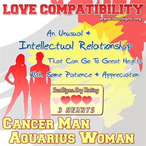 cancer woman attracted to aquarius man