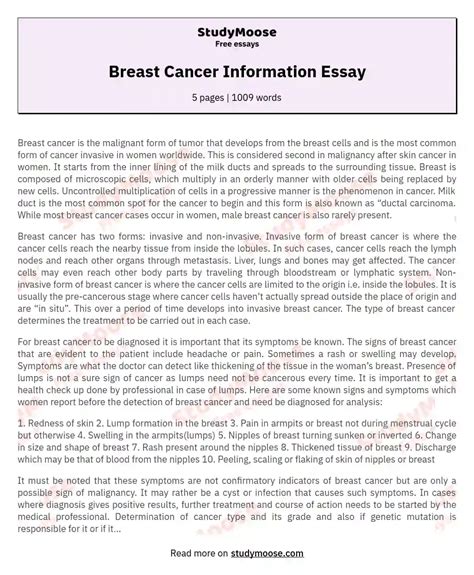 Read Cancer Essay Paper Samples 
