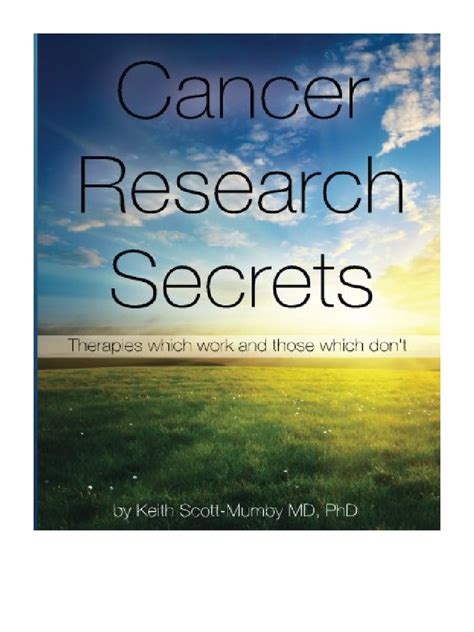 Read Online Cancer Research Secrets Therapies Which Work And Those Which Dont Paperback 