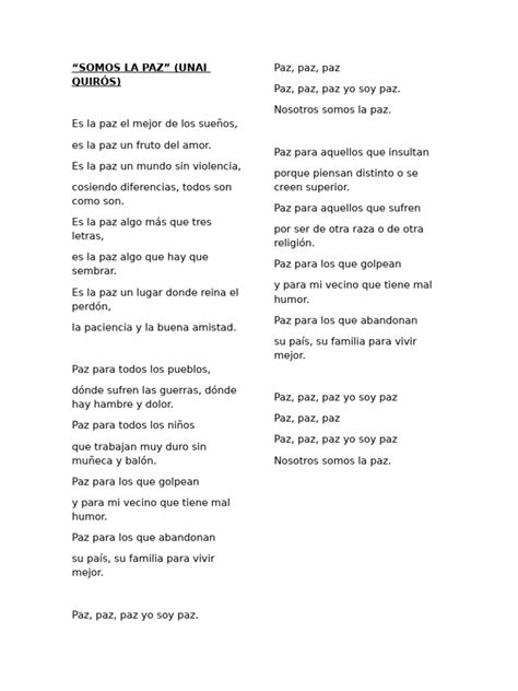 Canciones De Paz