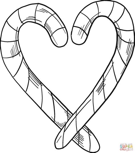 Candy Cane Coloring Pages Free Amp Printable Coloring Pages Candy Cane - Coloring Pages Candy Cane