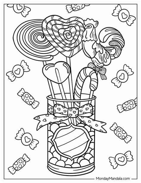 candy coloring page
