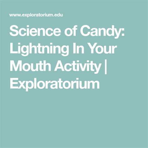 Candy Lightning A Flashy Activity Stem Activity Science Lightning Science Experiment - Lightning Science Experiment