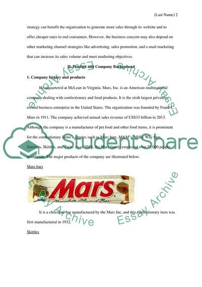 Candy Sample Essay