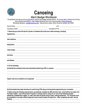 Canoeing Merit Badge Worksheet Answers   The Canoeing Merit Badge Requirements And Guides - Canoeing Merit Badge Worksheet Answers