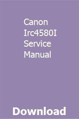 canon irc4580i service manual