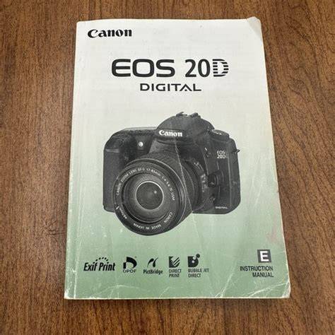 Read Online Canon 20D Digital Camera User Guide 