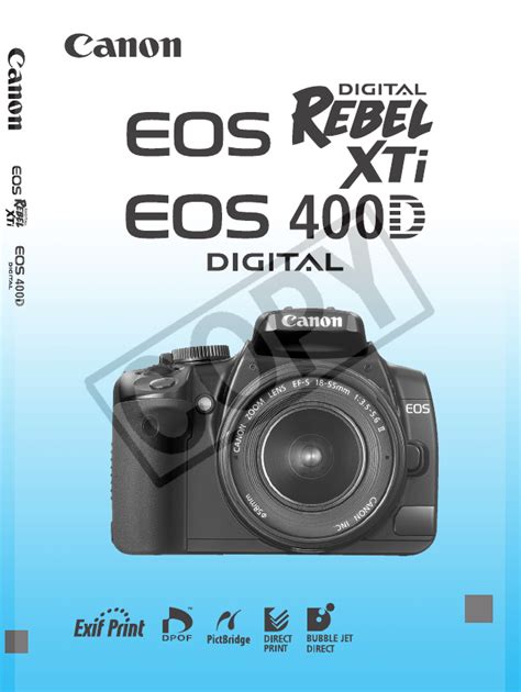 Full Download Canon 400D User Guide 