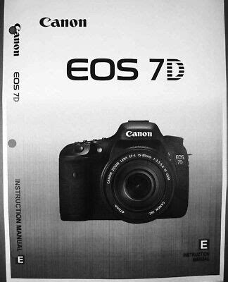 Download Canon 7D Digital Camera User Guide 