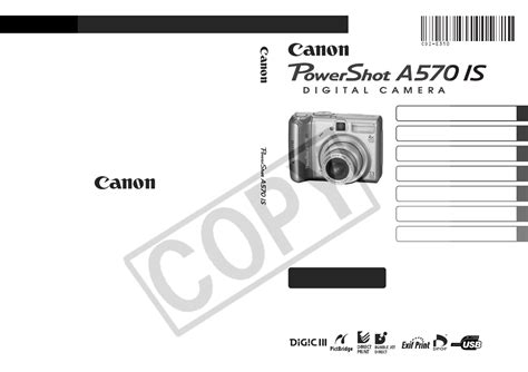 Read Canon A570 Is User Guide 