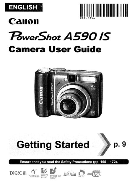 Full Download Canon A590 User Guide 