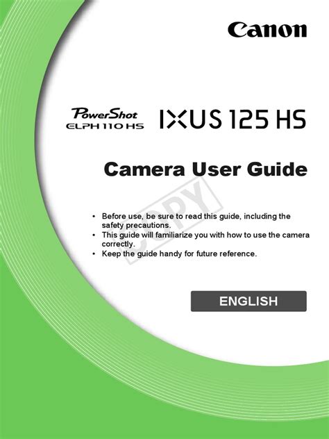 Full Download Canon Camera User Guides 
