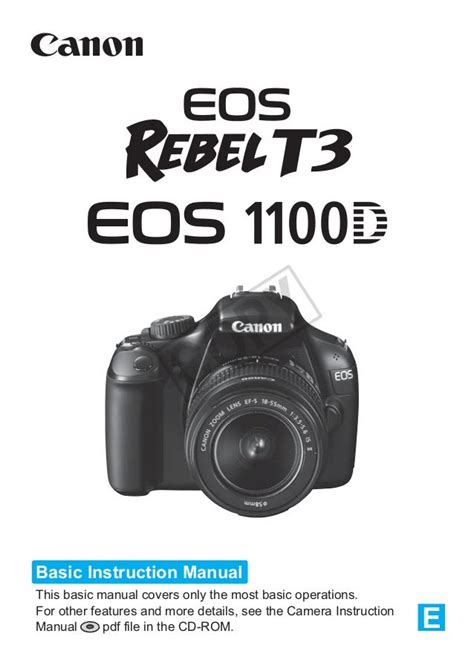 Read Canon Eos 1100D User Guide 